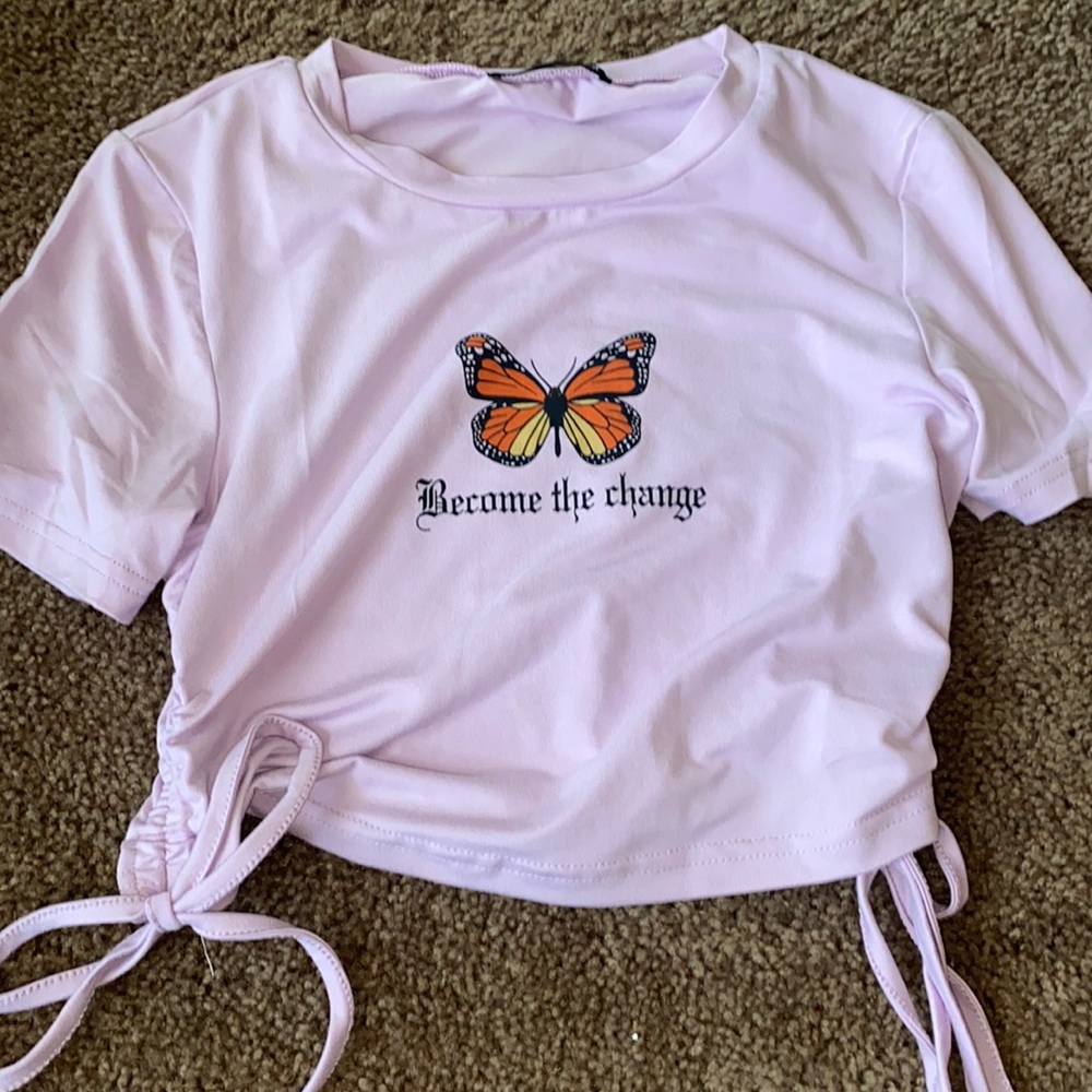 Butterfly crop top